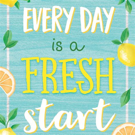 Every Day Is A Fresh Start Positive Poster — Cm School Supply