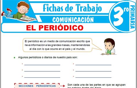 Partes De Un Periodico Para Ni Os De Primaria Despo