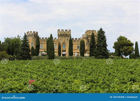 Castle Chateauneuf Du Pape In Provence In France Editorial Stock Photo