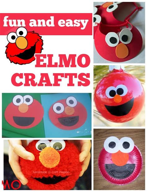 Fun & Easy Elmo Crafts - Love and Marriage | Cute kids crafts, Elmo ...