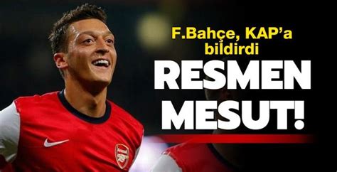 Son dakika Fenerbahçe Mesut Özil i KAP a bildirdi