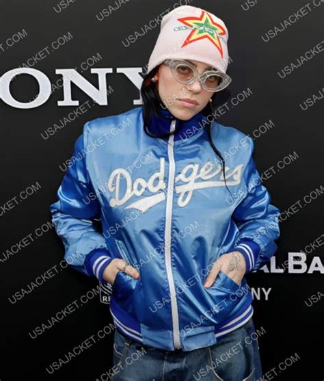 Billie Eilish Dodgers Blue Varsity Jacket Usa Jacket