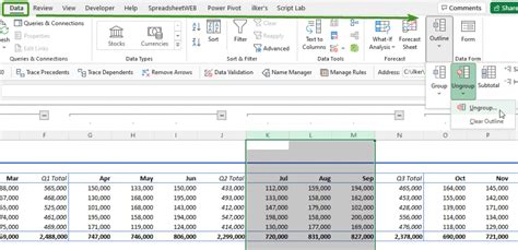 How To Group Columns In Excel