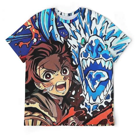 Tanjiro Demon Slayer Poster Unisex T Shirt Short Sleeve Shirt For Men