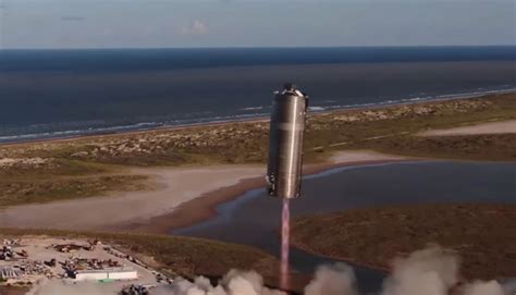 Prot Tipo De Nave Espacial Da Spacex Voa Algumas Dezenas De Metros Pela