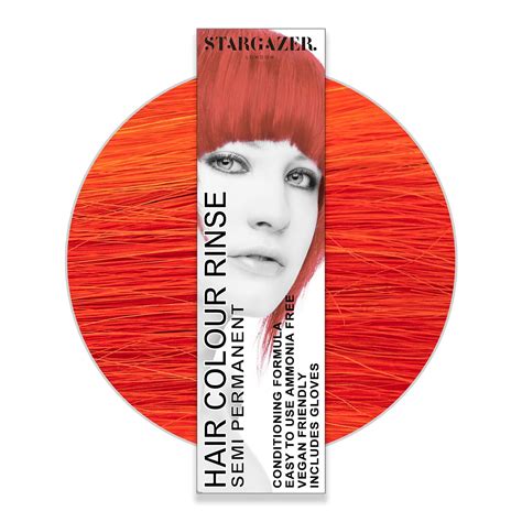 Stargazer Uv Red Semi Permanent Hair Dye 70ml Vibrant Uv Red Shade 1