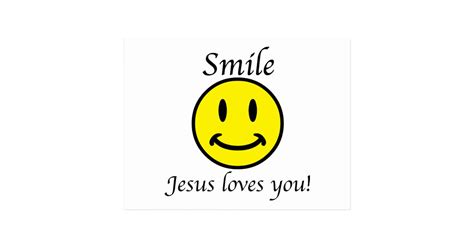 Smile Jesus Loves You Postcard