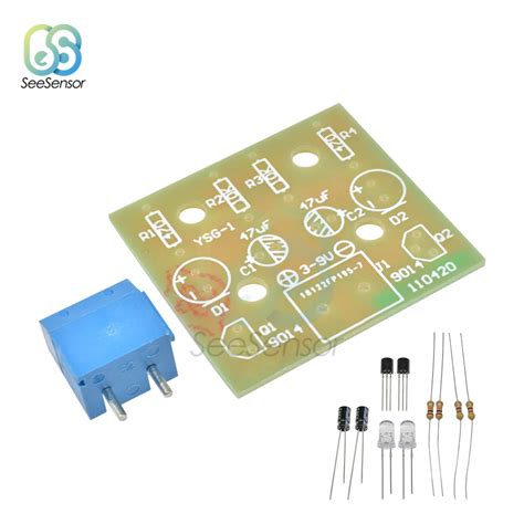 5 мм светодиодный светильник с простой вспышкой модуль DIY Kit мигающий ...