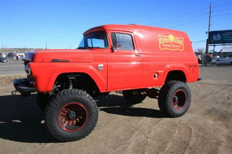 1957 Ford 4x4 Panel Truck Sema Build Cummins 24 Valve For Sale Panel Truck Ford 4x4 Trucks