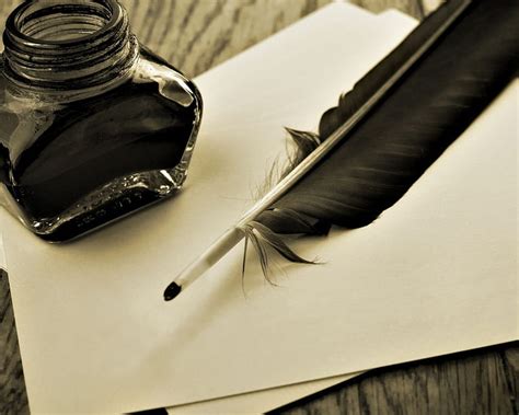 Old Feather Pen And Ink Feathers Ink For Your Mobile Tablet