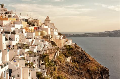 Fira Santorini In The Warm Sunset Light by Ralucahphotography.ro