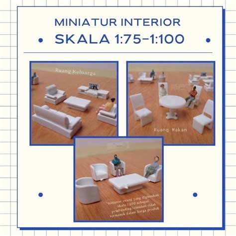 Jual MINIATUR MEJA SOFA KURSI UNTUK MAKET ARSITEKTUR INTERIOR SKALA 1