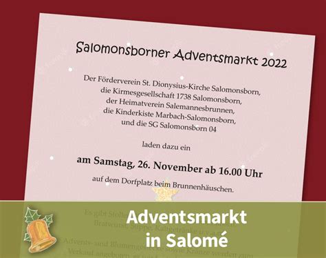 Adventsmarkt Th Ringen Erfurt Salomonsborn