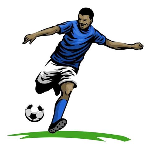 Jugador de fútbol dibujado a mano patean Premium Vector Freepik