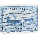 Vintage Canadian Postage Stamp Stock Editorial Photo Blinow