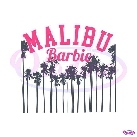 Barbie Malibu Logo Svg Barbie Girl Svg Barbie Palm Tree Svg | Images and Photos finder