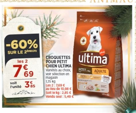 Promo Croquettes Pour Petit Chien Ultima Chez Bi