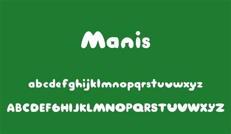 Manis free font