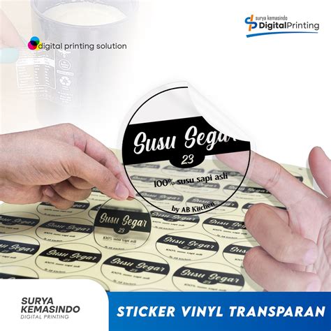 Jual Stiker Sticker Vinyl Transparan CUSTOM Sticker Anti Air