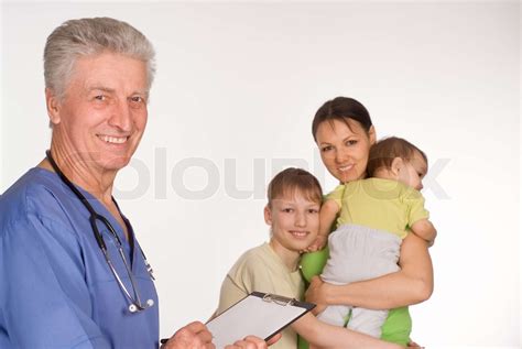 Alte Arzt Und Patienten Stock Bild Colourbox