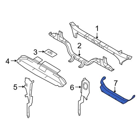 Ford OE 9C3Z8327B Front Lower Radiator Support Air Deflector