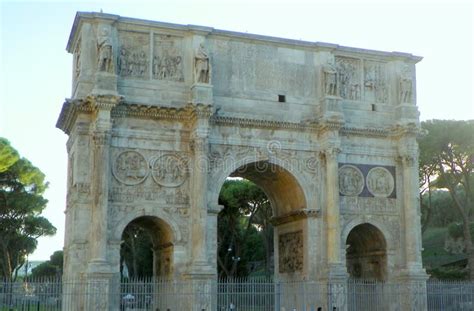 Italy Rome Piazza Del Arco Di Costantino Arch Of Constantine Arco