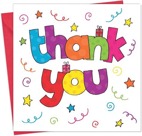 Twizler Thank You Card Colourful Thank You Card Thank You Card