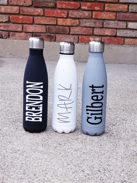 DIY Personalized Vinyl Decal For Water Bottle Drink Bottle Etsy