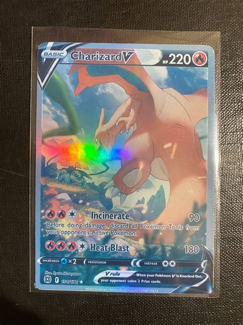 Charizard Vstar Gx Ex Vmax V Pokémon Card Orica Holographic Etsy