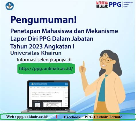 Pemberitahuan Lapor Diri Peserta Ppg Dalam Jabatan Angkatan I Tahun