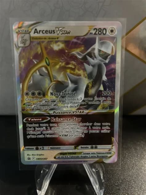 CARTE POKEMON ARCEUS SWSH307 PROMO Ultra Rare Vstar Epée et Bouclier FR