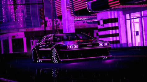 Dmc Delorean Delorean Neon Artist Artwork Digital Art Deviantart