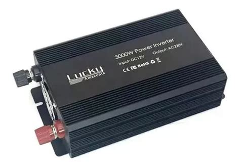 Inversor De Corriente Lucky 12v Para 220v Con Voltaje Mínimo De Salida