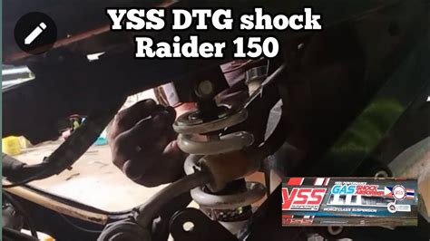 Installing YSS DTG Monoshock For Raider 150 YouTube