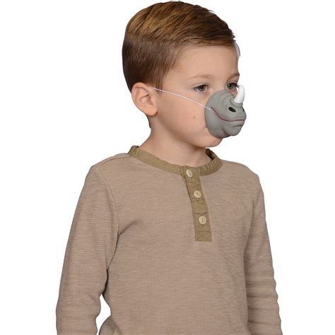 Rhinoceros Prehensile Fibrous Horn Costume Accessory Nose Grey White