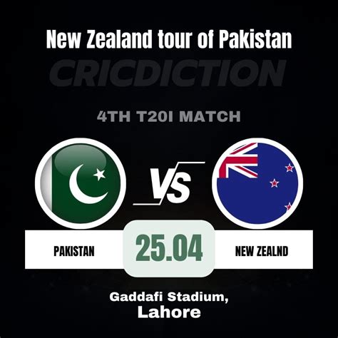 Match Preview Pakistan Vs New Zealand 4th T20i Match Who Will Win