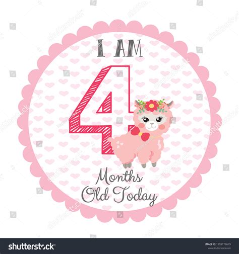 72 4 Month Old Baby Stock Vectors Images Vector Art Shutterstock