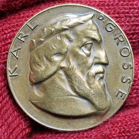 Aachen Deutschland Weimarer Republik Germany Bronzemedaille 1929 A D