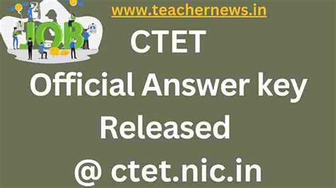 Ctet Answer Key 2024 Check Score Card And Question Paper