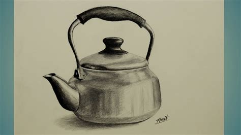 How To Shade With Pencil Still Life Drawing Kettle Drawing Amit