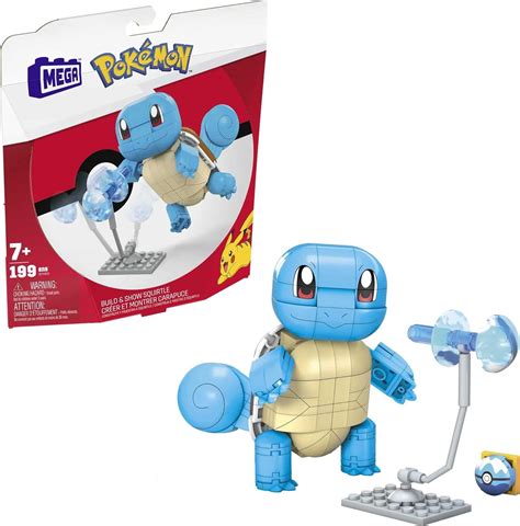 Mega Pokemon Build Show Squirtle Building Set With Bricks And