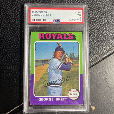 1975 Topps George Brett PSA 3 228 Rookie Card HOF Royals EBay