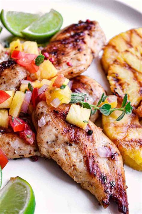 Grilled Chicken With Pineapple Salsa Easy Chicken Recipes