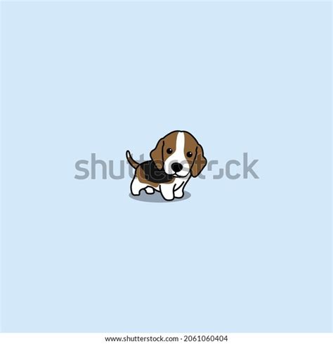 Cute Beagle Puppy Cartoon Vector Illustration Stock Vector Royalty