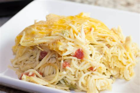 Crock Pot Spicy Cheesy Chicken Spaghetti Chasing Saturdays