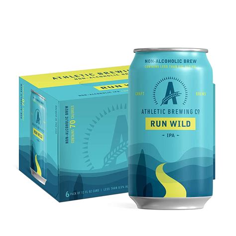 Athletic Brewing Company Run Wild Ipa Craft Non Alcoholic Beer 12 Fl