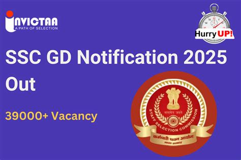 SSC GD Constable 2025 Notification OUT Check State Wise Vacancies List