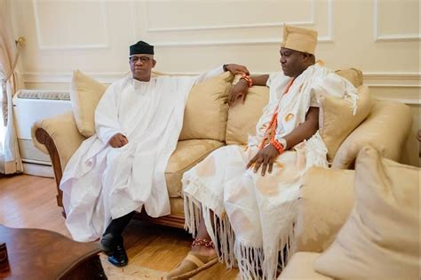 Ooni Of Ife Pays Courtesy Visit To Ogun State Governor Elect Dapo