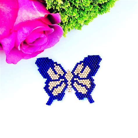 Brick Stitch Butterfly Patternbrick Stitch Patterninstant Etsy