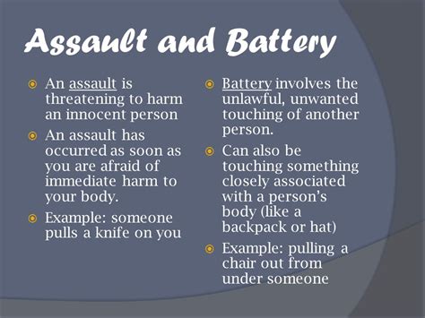 Understanding The Difference Between Assault And Battery